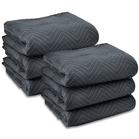 6pk - 40 x 72-in Ultra Thick Pro Moving and Packing Blankets